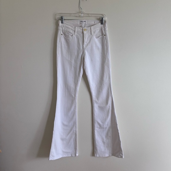 Frame Denim Le High Flare in Blanc White size 25 - Picture 3 of 5